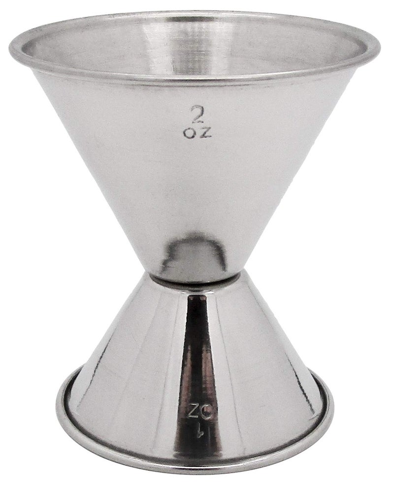 Hudson & Lane Stainless Steel Cocktail Barware Double Measuring Jigger 1 oz x 2 oz - Image 2